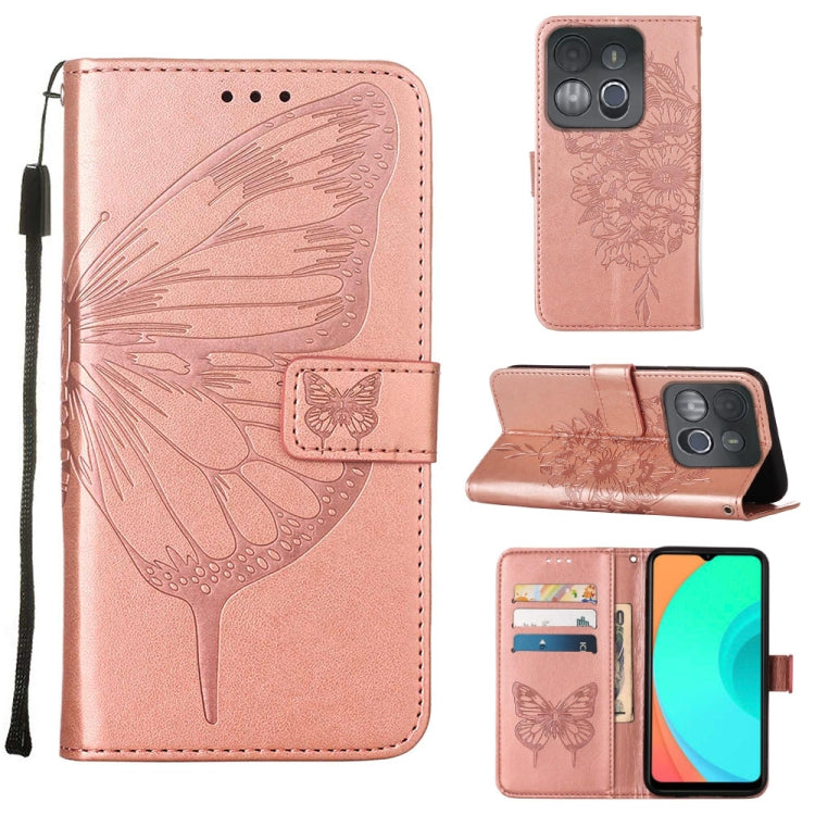 Custodia per telefono in pelle con vibrazione a farfalla goffrata, For Infinix Hot 20 Play, For Infinix Hot 20S / 20 Pro X6827, For Infinix Smart 7 X6515