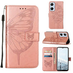 Custodia per telefono in pelle con vibrazione a farfalla goffrata, For Tecno Pop 6 Pro, For Tecno Pova 4 LG7N, For Tecno Pova 4 Pro LG8N