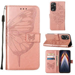 Custodia per telefono in pelle con vibrazione a farfalla goffrata, For Tecno Pop 6 Pro, For Tecno Pova 4 LG7N, For Tecno Pova 4 Pro LG8N