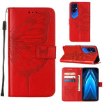 Custodia per telefono in pelle con vibrazione a farfalla goffrata, For Tecno Pop 6 Pro, For Tecno Pova 4 LG7N, For Tecno Pova 4 Pro LG8N