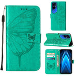 Custodia per telefono in pelle con vibrazione a farfalla goffrata, For Tecno Pop 6 Pro, For Tecno Pova 4 LG7N, For Tecno Pova 4 Pro LG8N