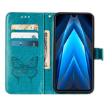 Custodia per telefono in pelle con vibrazione a farfalla goffrata, For Tecno Pova Neo 2 LG6N, For Google Pixel 7a, For Samsung Galaxy A04e