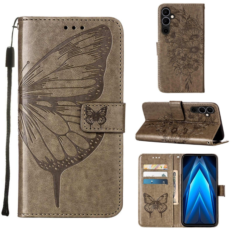 Custodia per telefono in pelle con vibrazione a farfalla goffrata, For Tecno Pova Neo 2 LG6N, For Google Pixel 7a, For Samsung Galaxy A04e