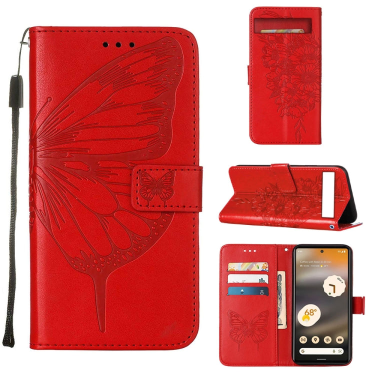 Custodia per telefono in pelle con vibrazione a farfalla goffrata, For Tecno Pova Neo 2 LG6N, For Google Pixel 7a, For Samsung Galaxy A04e
