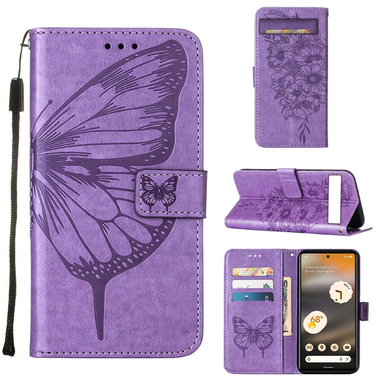 Custodia per telefono in pelle con vibrazione a farfalla goffrata, For Tecno Pova Neo 2 LG6N, For Google Pixel 7a, For Samsung Galaxy A04e