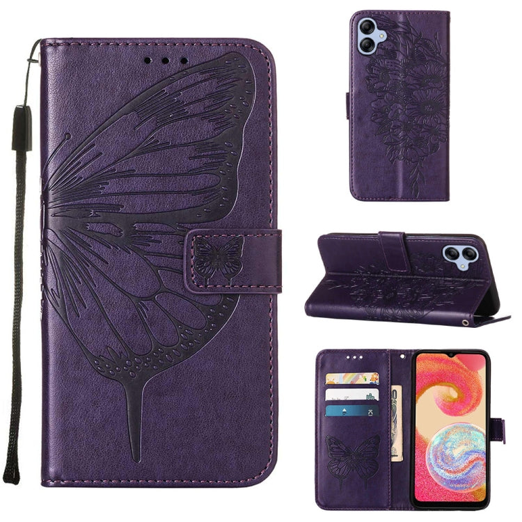 Custodia per telefono in pelle con vibrazione a farfalla goffrata, For Tecno Pova Neo 2 LG6N, For Google Pixel 7a, For Samsung Galaxy A04e