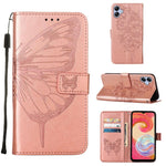 Custodia per telefono in pelle con vibrazione a farfalla goffrata, For Tecno Pova Neo 2 LG6N, For Google Pixel 7a, For Samsung Galaxy A04e