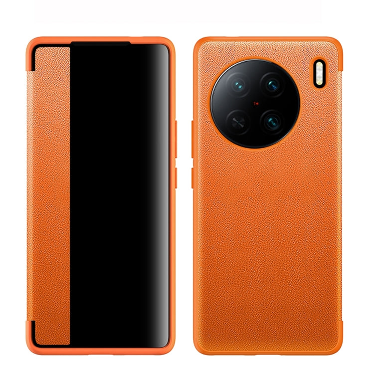 Magnetic Side Window View Custodia in pelle flip orizzontale antiurto, For vivo X90, For vivo X90 Pro, For vivo X90 Pro+, For Xiaomi 13, For Xiaomi 13 Pro