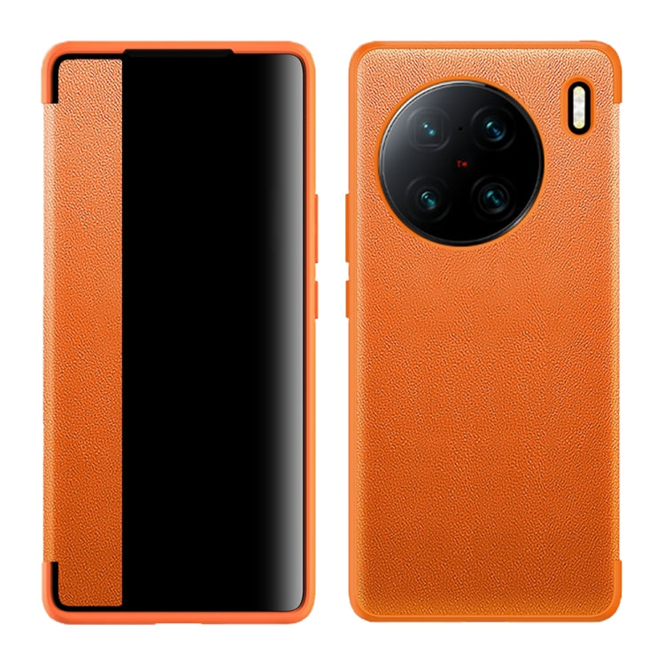 Magnetic Side Window View Custodia in pelle flip orizzontale antiurto, For vivo X90, For vivo X90 Pro, For vivo X90 Pro+, For Xiaomi 13, For Xiaomi 13 Pro