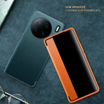 Magnetic Side Window View Custodia in pelle flip orizzontale antiurto, For vivo X90, For vivo X90 Pro, For vivo X90 Pro+, For Xiaomi 13, For Xiaomi 13 Pro