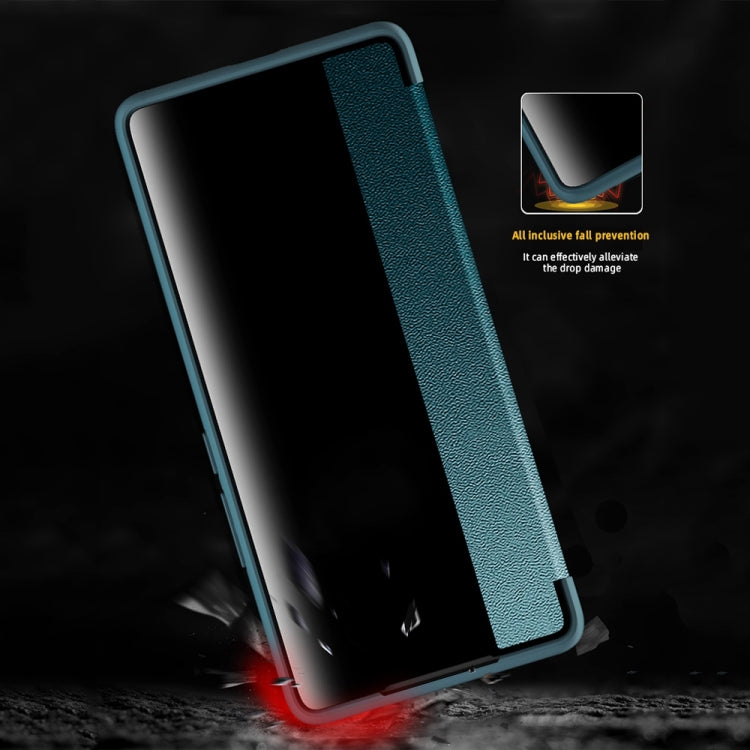 Magnetic Side Window View Custodia in pelle flip orizzontale antiurto, For vivo X90, For vivo X90 Pro, For vivo X90 Pro+, For Xiaomi 13, For Xiaomi 13 Pro