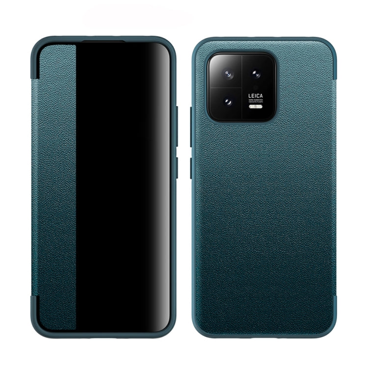 Magnetic Side Window View Custodia in pelle flip orizzontale antiurto, For vivo X90, For vivo X90 Pro, For vivo X90 Pro+, For Xiaomi 13, For Xiaomi 13 Pro