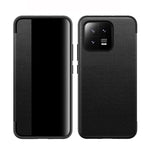 Magnetic Side Window View Custodia in pelle flip orizzontale antiurto, For vivo X90, For vivo X90 Pro, For vivo X90 Pro+, For Xiaomi 13, For Xiaomi 13 Pro