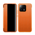 Magnetic Side Window View Custodia in pelle flip orizzontale antiurto, For vivo X90, For vivo X90 Pro, For vivo X90 Pro+, For Xiaomi 13, For Xiaomi 13 Pro