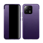 Magnetic Side Window View Custodia in pelle flip orizzontale antiurto, For vivo X90, For vivo X90 Pro, For vivo X90 Pro+, For Xiaomi 13, For Xiaomi 13 Pro