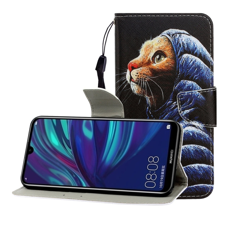 Custodia portafoglio in pelle flip per Huawei Enjoy 9