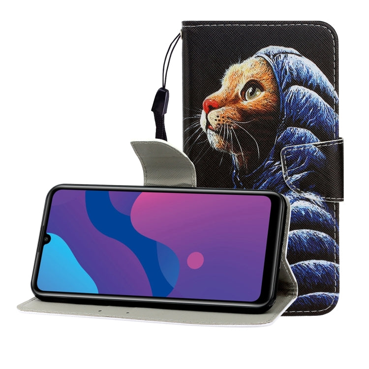 Custodia portafoglio in pelle flip per Huawei Enjoy 10S
