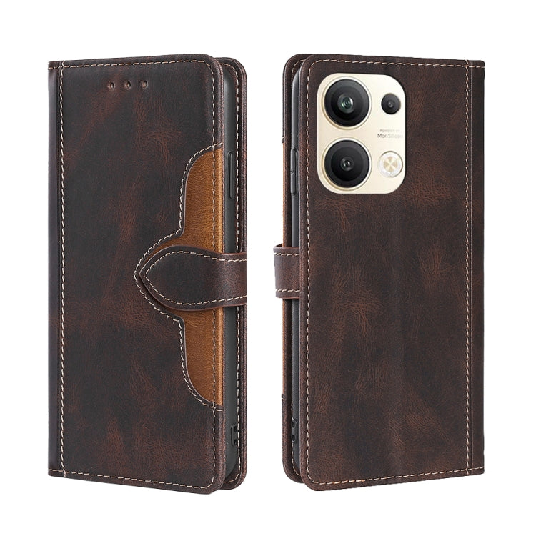 Custodia per telefono in pelle con fibbia magnetica Skin Feel, For OPPO Reno9 5G / Reno9 Pro 5G, For OPPO Reno9 Pro+ 5G, For Realme 10 Pro 5G, For Realme 10 Pro+ 5G, For vivo X90 Pro 5G, For TCL 40R 5G