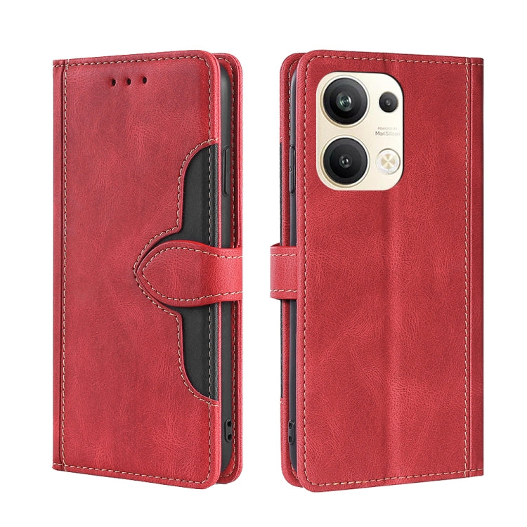 Custodia per telefono in pelle con fibbia magnetica Skin Feel, For OPPO Reno9 5G / Reno9 Pro 5G, For OPPO Reno9 Pro+ 5G, For Realme 10 Pro 5G, For Realme 10 Pro+ 5G, For vivo X90 Pro 5G, For TCL 40R 5G