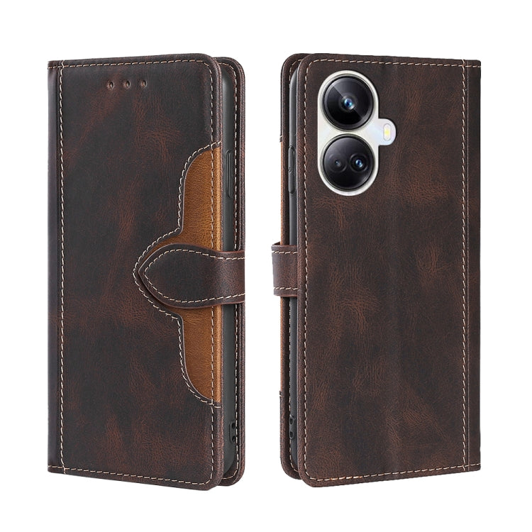 Custodia per telefono in pelle con fibbia magnetica Skin Feel, For OPPO Reno9 5G / Reno9 Pro 5G, For OPPO Reno9 Pro+ 5G, For Realme 10 Pro 5G, For Realme 10 Pro+ 5G, For vivo X90 Pro 5G, For TCL 40R 5G