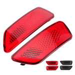 1 coppia per Jeep Grand Cherokee 2011-2018 auto paraurti posteriore lampada riflettore 57010720AC 57010721AC, For Jeep Grand Cherokee 2011-2018(Red), For Jeep Grand Cherokee 2011-2018(Smoked Black)
