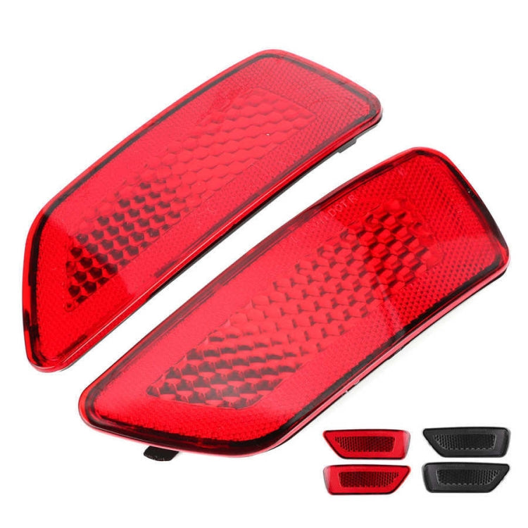 1 coppia per Jeep Grand Cherokee 2011-2018 auto paraurti posteriore lampada riflettore 57010720AC 57010721AC, For Jeep Grand Cherokee 2011-2018(Red), For Jeep Grand Cherokee 2011-2018(Smoked Black)