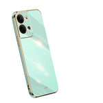 Custodia per telefono in TPU con bordo in oro con placcatura 6D XINLI, For OPPO Reno9 Pro+, For Xiaomi 13 Pro