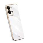 Custodia per telefono in TPU con bordo in oro con placcatura 6D XINLI, For OPPO Reno9 Pro+, For Xiaomi 13 Pro