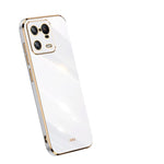 Custodia per telefono in TPU con bordo in oro con placcatura 6D XINLI, For OPPO Reno9 Pro+, For Xiaomi 13 Pro
