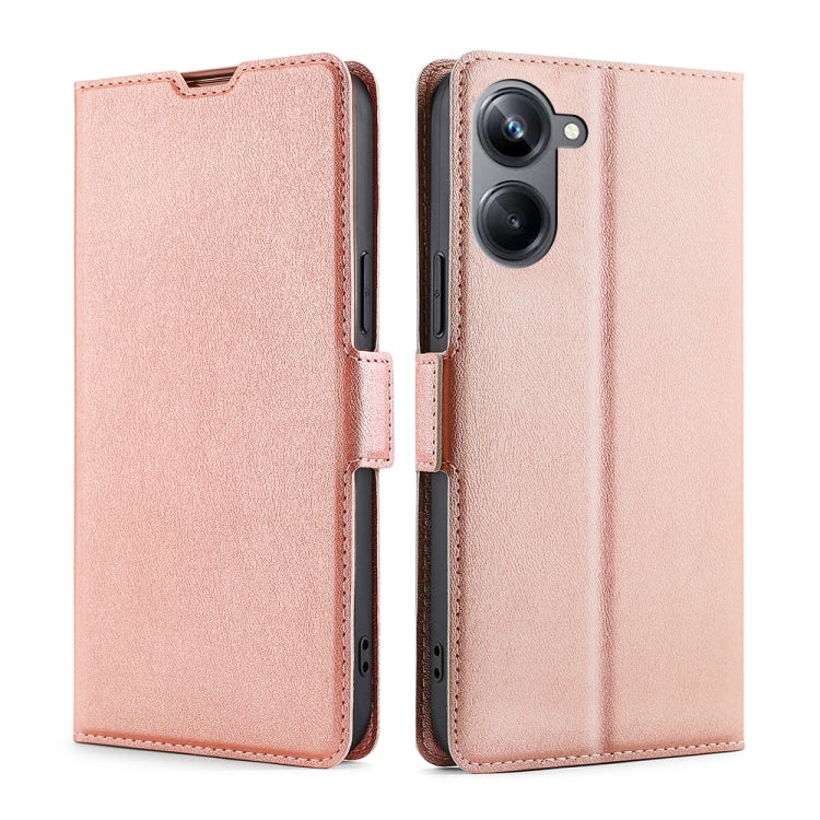 Custodia per telefono in pelle flip orizzontale con fibbia laterale ultrasottile, For OPPO Reno9 5G / Reno9 Pro 5G, For OPPO Reno9 Pro+ 5G, For Realme 10 Pro 5G, For Realme 10 Pro+ 5G, For vivo X90 Pro 5G, For TCL 40R 5G