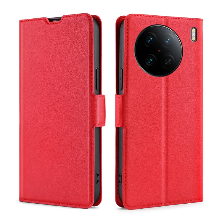 Custodia per telefono in pelle flip orizzontale con fibbia laterale ultrasottile, For OPPO Reno9 5G / Reno9 Pro 5G, For OPPO Reno9 Pro+ 5G, For Realme 10 Pro 5G, For Realme 10 Pro+ 5G, For vivo X90 Pro 5G, For TCL 40R 5G