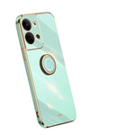 XINLI custodia per telefono in TPU elettrolitico con bordo dritto 6D con supporto per anello, For OPPO Reno9 Pro+, For Xiaomi 13 Pro