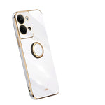 XINLI custodia per telefono in TPU elettrolitico con bordo dritto 6D con supporto per anello, For OPPO Reno9 Pro+, For Xiaomi 13 Pro