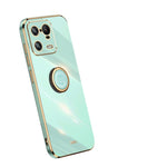 XINLI custodia per telefono in TPU elettrolitico con bordo dritto 6D con supporto per anello, For OPPO Reno9 Pro+, For Xiaomi 13 Pro
