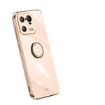XINLI custodia per telefono in TPU elettrolitico con bordo dritto 6D con supporto per anello, For OPPO Reno9 Pro+, For Xiaomi 13 Pro