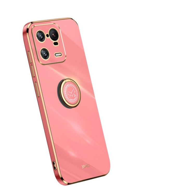 XINLI custodia per telefono in TPU elettrolitico con bordo dritto 6D con supporto per anello, For OPPO Reno9 Pro+, For Xiaomi 13 Pro