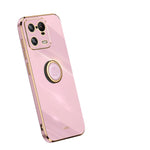XINLI custodia per telefono in TPU elettrolitico con bordo dritto 6D con supporto per anello, For OPPO Reno9 Pro+, For Xiaomi 13 Pro