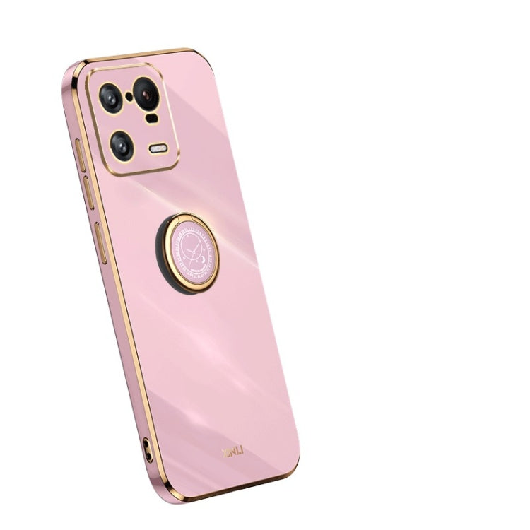 XINLI custodia per telefono in TPU elettrolitico con bordo dritto 6D con supporto per anello, For OPPO Reno9 Pro+, For Xiaomi 13 Pro