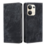 Custodia per telefono in pelle magnetica con spazzola antifurto RFID, For OPPO Reno9 5G / Reno9 Pro 5G, For OPPO Reno9 Pro+ 5G, For Realme 10 Pro 5G, For Realme 10 Pro+ 5G