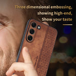 Custodia per telefono AZNS in pelle goffrata 3D, For Samsung Galaxy S23+ 5G