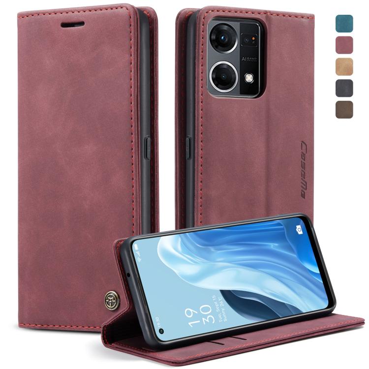 CaseMe 013 Custodia multifunzionale in pelle a conchiglia orizzontale, For OPPO Reno7 Z Global, For OPPO Reno7 4G Indonesia, For OPPO Reno8 5G Global, For OPPO Reno8 Pro 5G Global