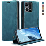 CaseMe 013 Custodia multifunzionale in pelle a conchiglia orizzontale, For OPPO Reno7 Z Global, For OPPO Reno7 4G Indonesia, For OPPO Reno8 5G Global, For OPPO Reno8 Pro 5G Global