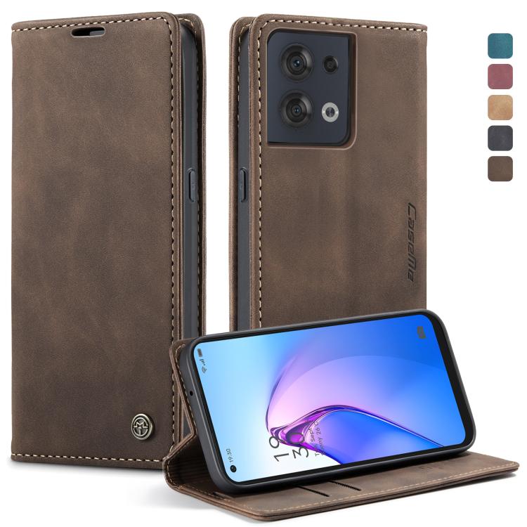 CaseMe 013 Custodia multifunzionale in pelle a conchiglia orizzontale, For OPPO Reno7 Z Global, For OPPO Reno7 4G Indonesia, For OPPO Reno8 5G Global, For OPPO Reno8 Pro 5G Global