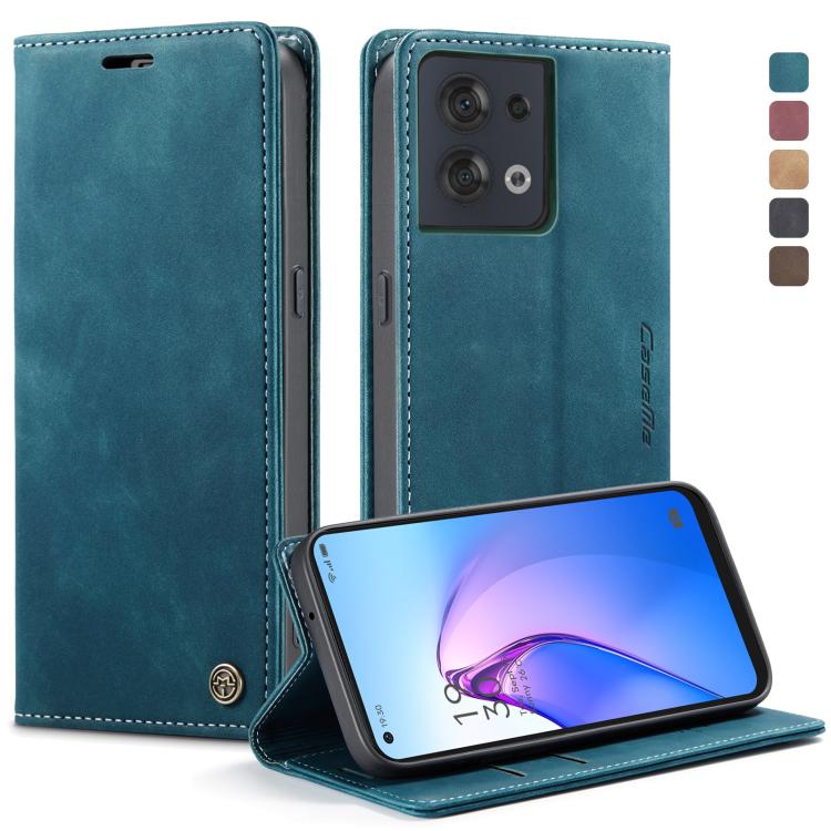 CaseMe 013 Custodia multifunzionale in pelle a conchiglia orizzontale, For OPPO Reno7 Z Global, For OPPO Reno7 4G Indonesia, For OPPO Reno8 5G Global, For OPPO Reno8 Pro 5G Global