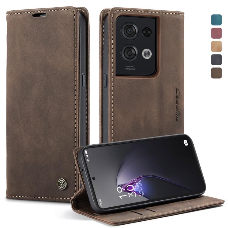 CaseMe 013 Custodia multifunzionale in pelle a conchiglia orizzontale, For OPPO Reno7 Z Global, For OPPO Reno7 4G Indonesia, For OPPO Reno8 5G Global, For OPPO Reno8 Pro 5G Global