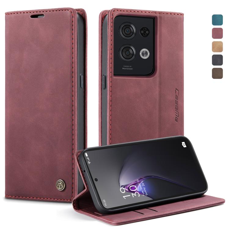 CaseMe 013 Custodia multifunzionale in pelle a conchiglia orizzontale, For OPPO Reno7 Z Global, For OPPO Reno7 4G Indonesia, For OPPO Reno8 5G Global, For OPPO Reno8 Pro 5G Global