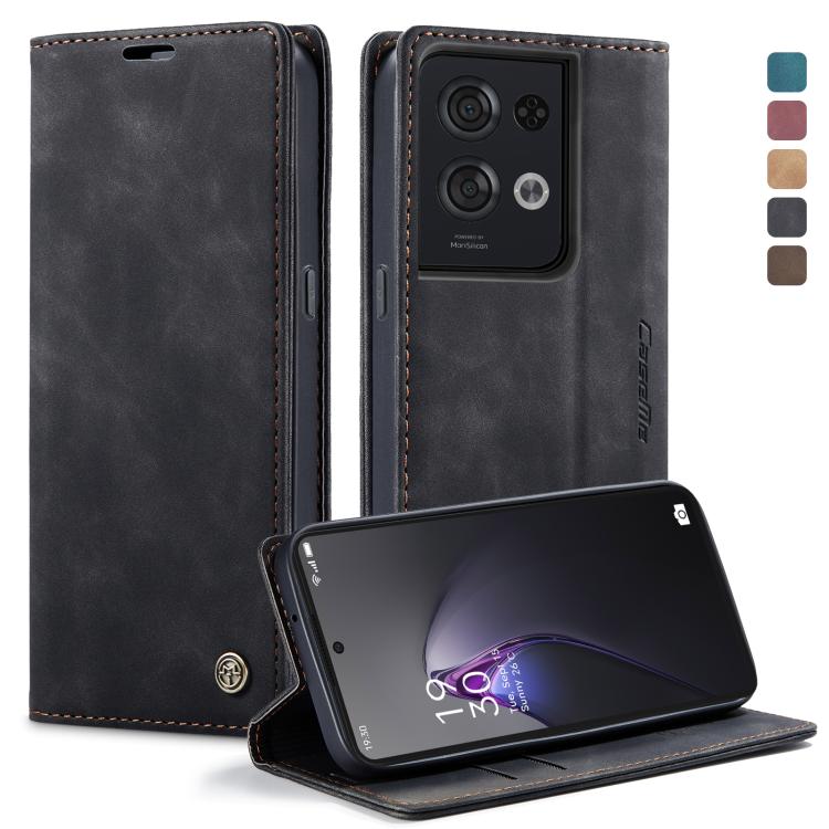 CaseMe 013 Custodia multifunzionale in pelle a conchiglia orizzontale, For OPPO Reno7 Z Global, For OPPO Reno7 4G Indonesia, For OPPO Reno8 5G Global, For OPPO Reno8 Pro 5G Global