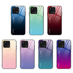 Custodia per telefono in vetro a colori sfumati, For Xiaomi 13, For Xiaomi 13 Pro, For Xiaomi Redmi A1+