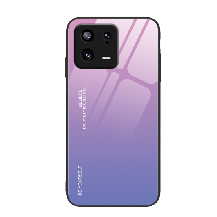 Custodia per telefono in vetro a colori sfumati, For Xiaomi 13, For Xiaomi 13 Pro, For Xiaomi Redmi A1+