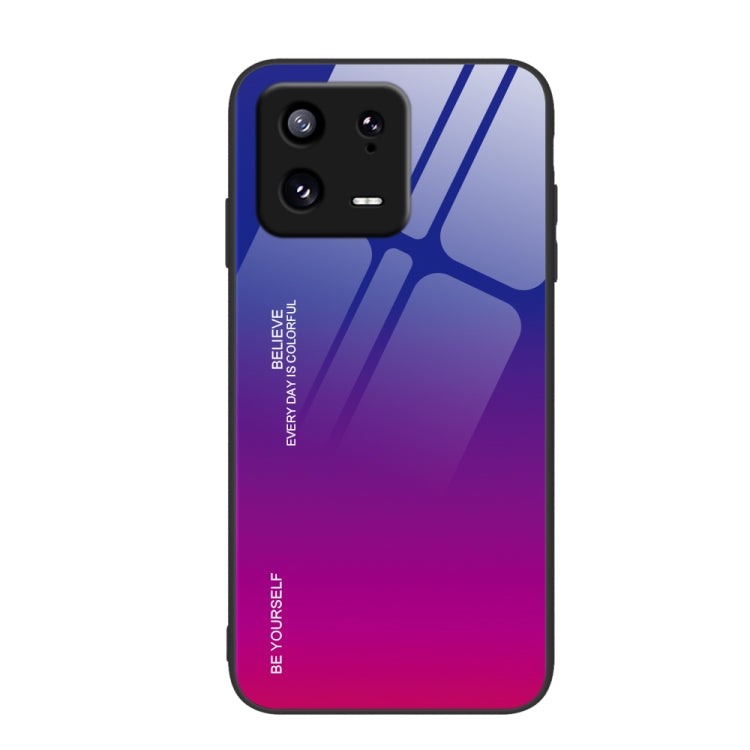 Custodia per telefono in vetro a colori sfumati, For Xiaomi 13, For Xiaomi 13 Pro, For Xiaomi Redmi A1+